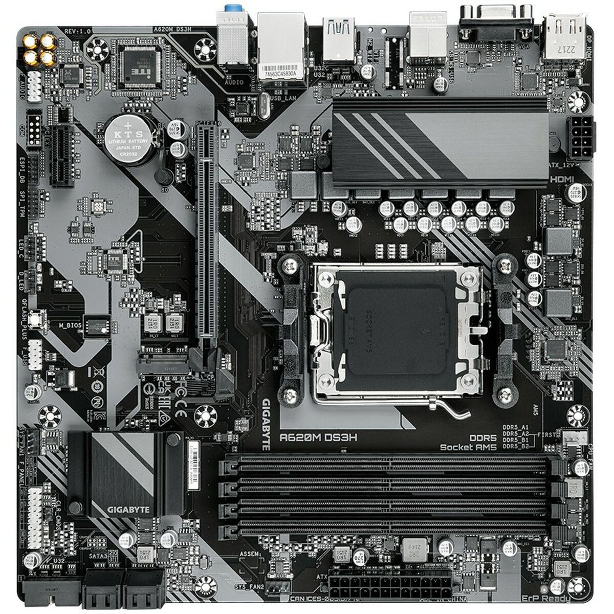 Motherboard Gigabyte A620M DS3H AMD AM5 AMD